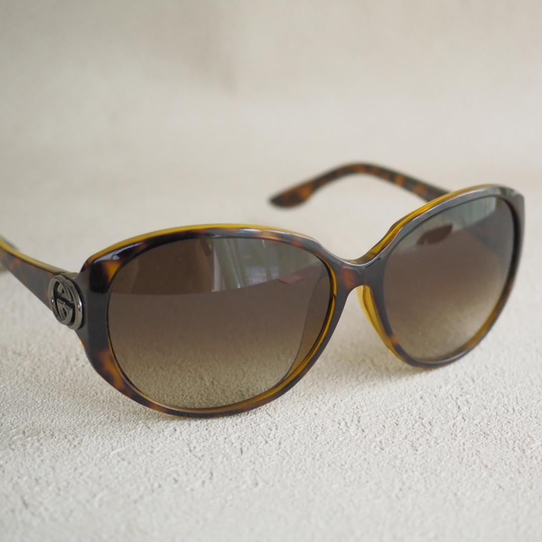 Gucci Tortoiseshell Brown Interlocking G Sunglass… - image 6