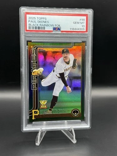 Paul Skenes  2025 Topps Black Foil /10  PSA 10 Pirates
