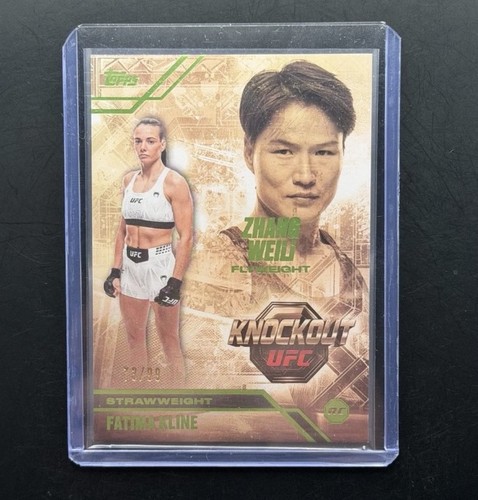 2026 Topps Knockout UFC Fatima Kline & Zhang Weili Octagon Successors Green /99