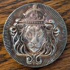 2 oz .999 Fine Silver Stacker Round Lion By Scottsdale Mint