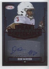 2022 SAGE Low Series Peak Performance Red Deon McIntosh #PKA-DM Auto 16az