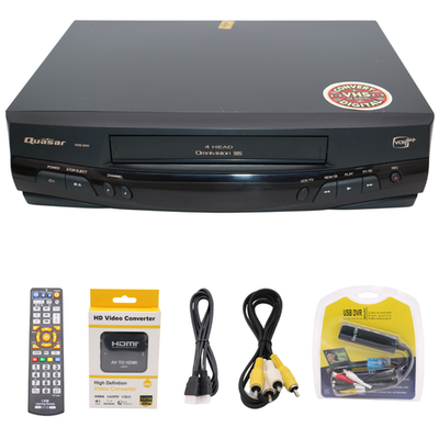 #ad #ad Quasar VHS VCR Player Convert VHS to Digital USB Capture AV HDMI Adapter $139.99