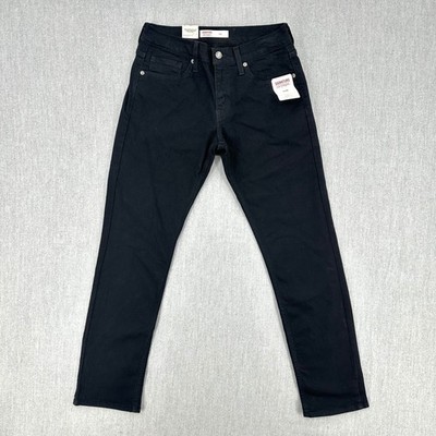 Signature By Levi Strauss Jeans Mens 29x30 Black Slim Super Flex Denim NWT
