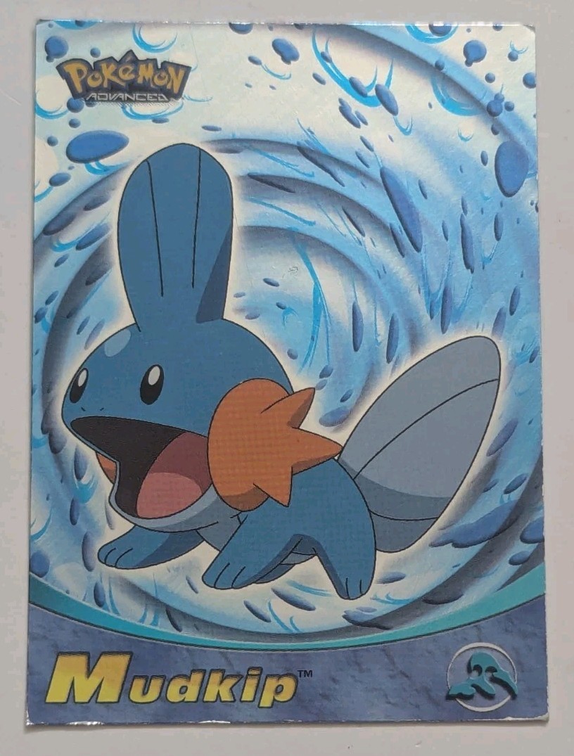 2003 Foil Mudkip, Topps Pokemon Advanced, #58, Pre-Owned