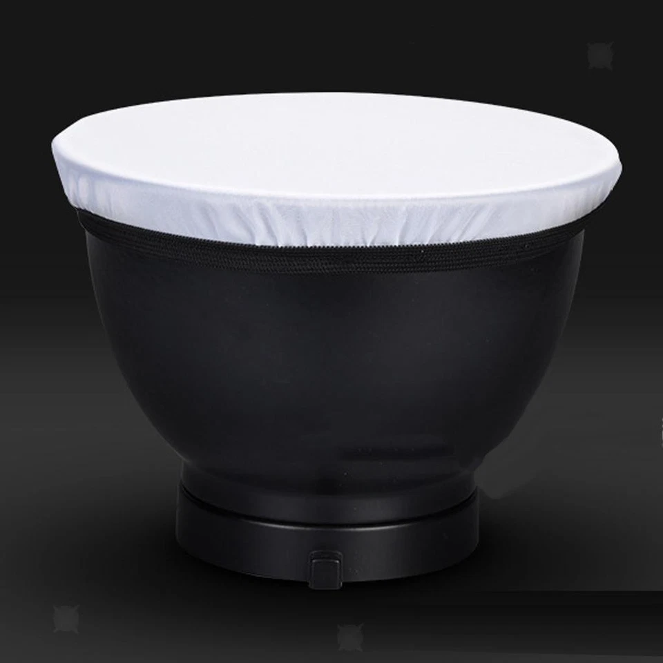 Soft White Diffuser Cover Sock for 7"/180mm Studio Standard Reflector Bowens - Image 4 of 4