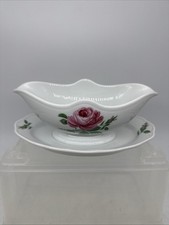 26415/ Hutschenreuther Maria Theresia Rote Rose Saucier