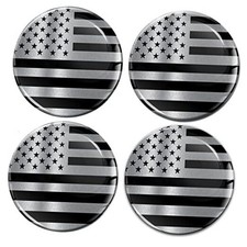 4 x 50mm 3D Domed Car Wheel Centre Center Rims Stickers Decals for Caps