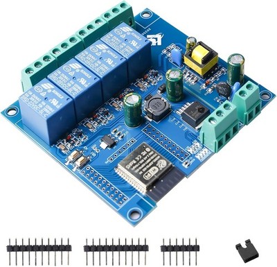 ESP 4-Kanal Relais Modul mit ESP-32 WiFi Bluetooth, DC5-30V/AC220V