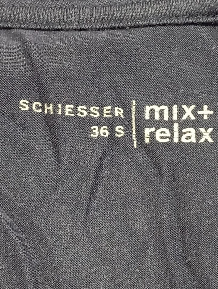 SCHIESSER Manga larga Mujeres Camisa Talla EU 36 azul look casual - Imagen 4 de 4