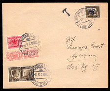 Deutsche Besetzung Laibach 1+Italienmarken in Mischfr. auf Brief Lubiana 6.6.44