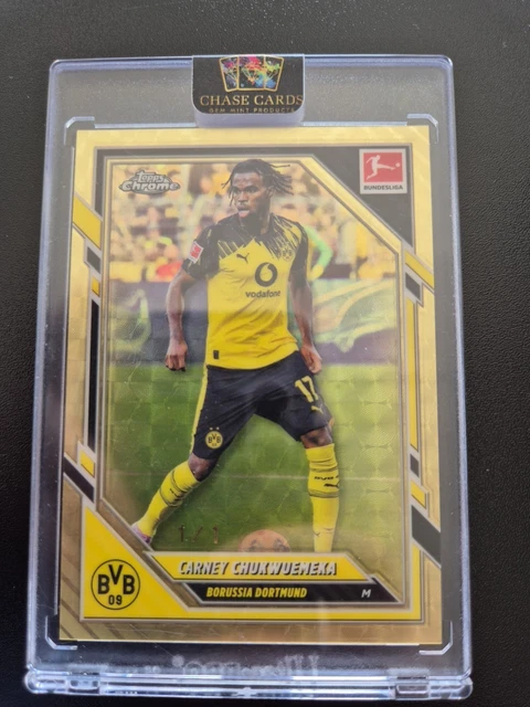 Carney Chukwuemeka 1/1 Superfractor Topps Chrome Bundesliga 25/26 BVB