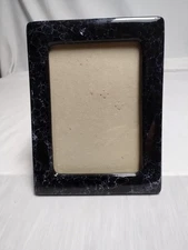 Black Marble Picture Photo Frame 5"x7” Photo Space Industrial Minimalist Design
