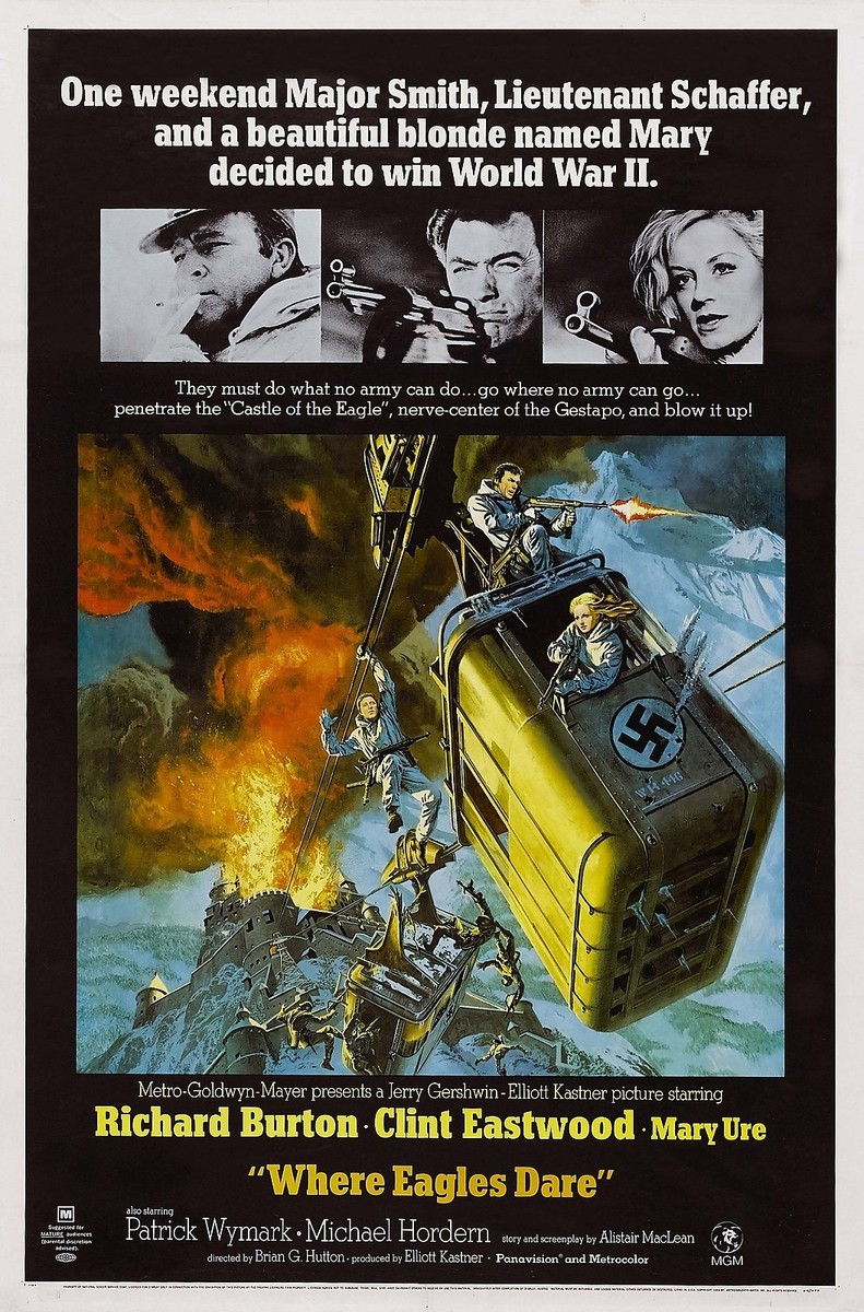 WHERE EAGLES DARE Movie Poster | eBay