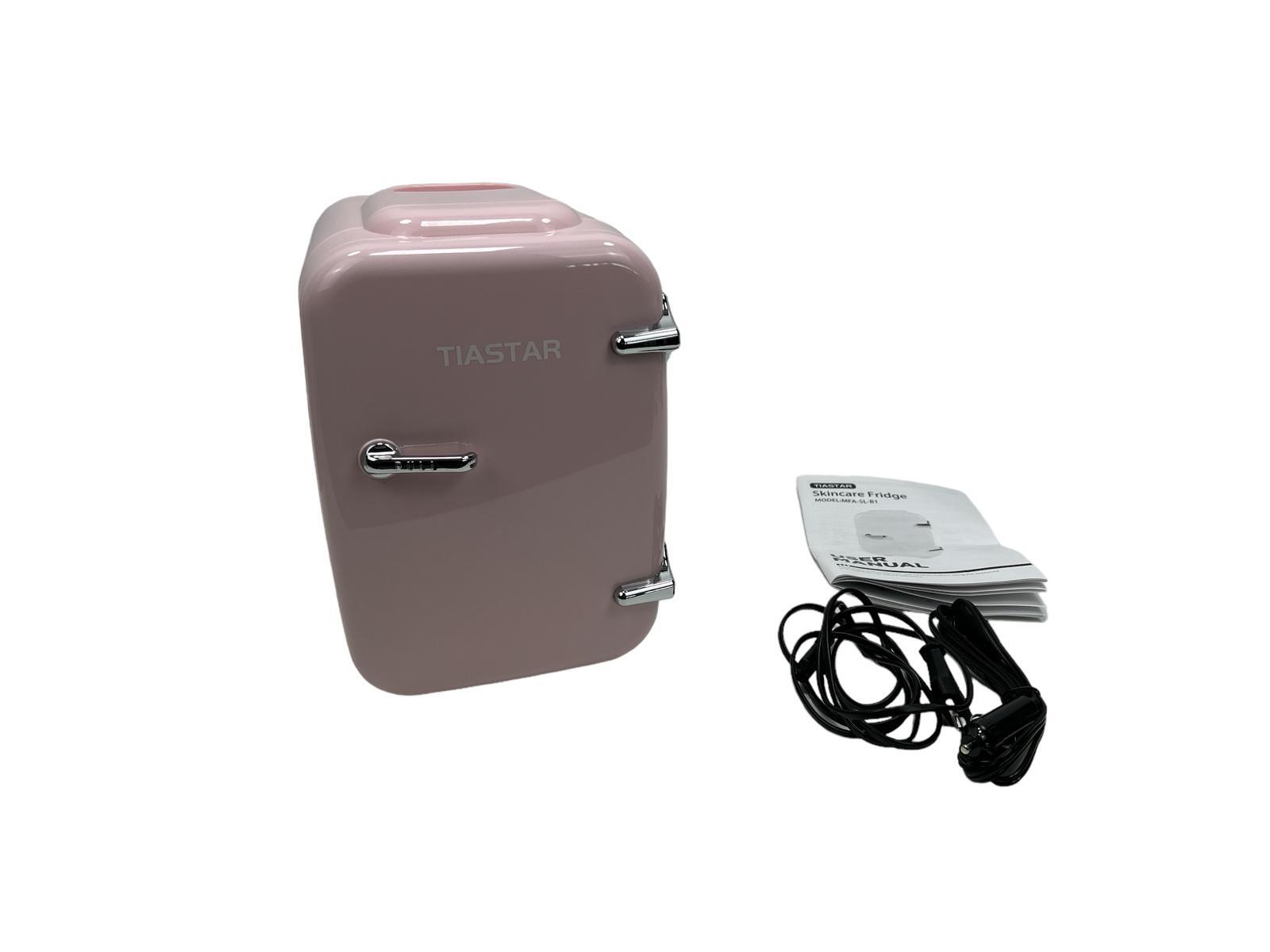 Tiastar Mini Kühlschrank Tragbar 4 Liter /6 Dosen Getränke & Hautpflege Rosa