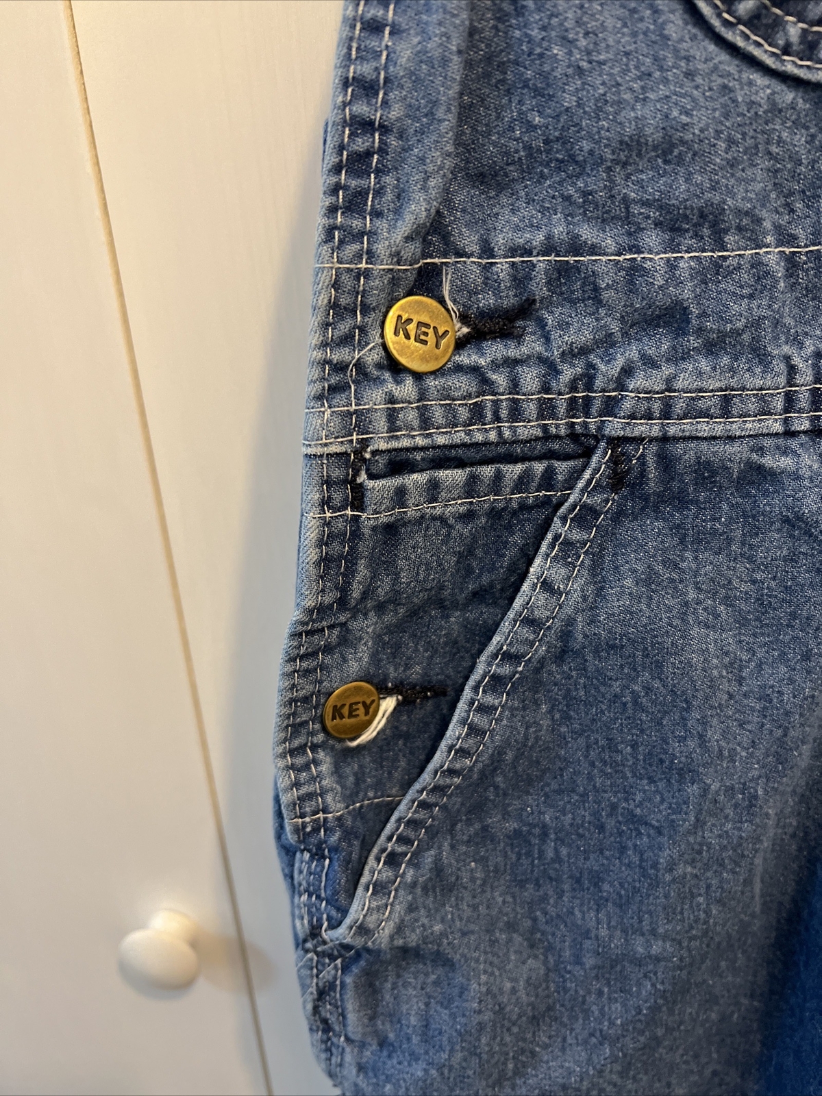 KEY Imperial Aristocrat Men's Blue Denim Farmer Bib Overalls Men's