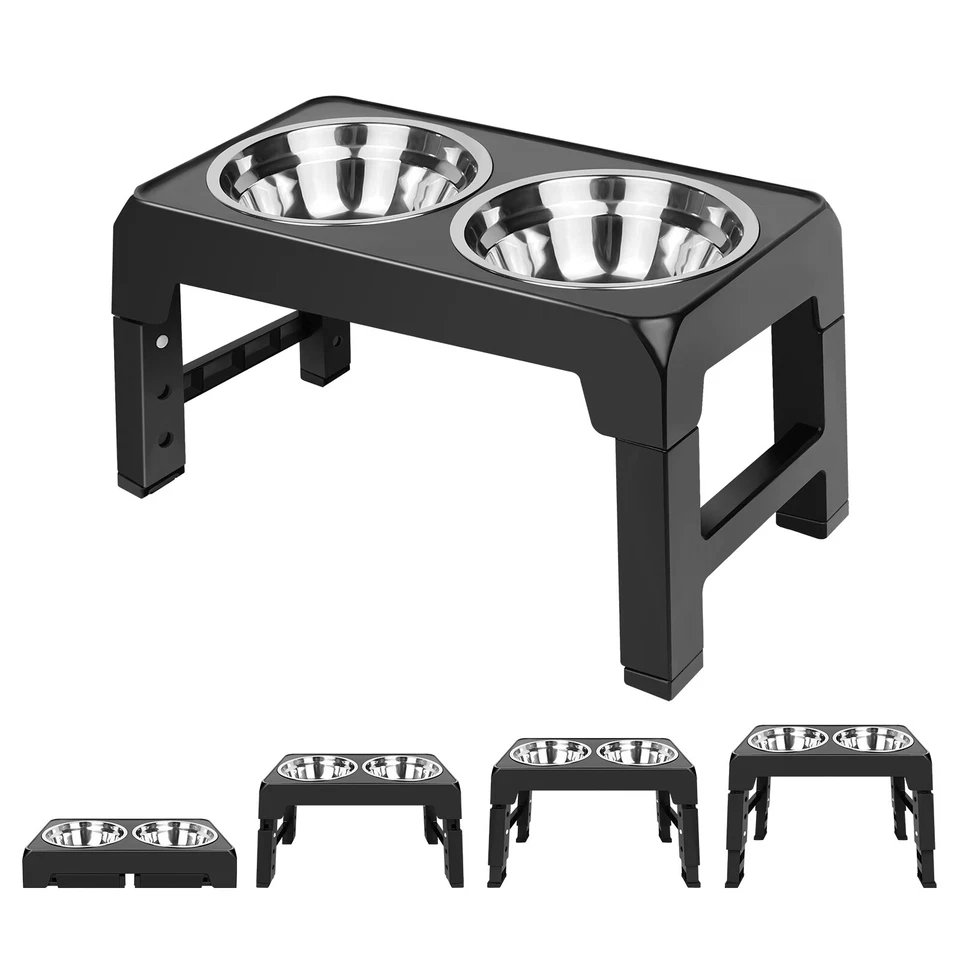 Futterbar Hunde Napfstation Hundenapf Fressnapf erhöht Napfset Napferhöhung Napf - Bild 2 von 4