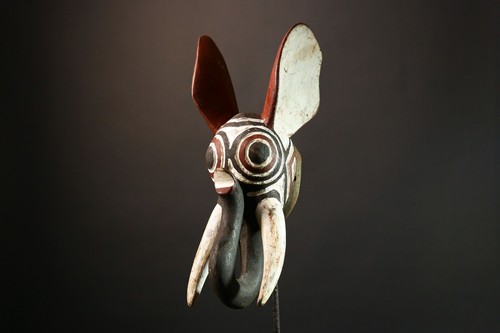 African Bobo Elephant Mask Burkina Faso Tribal Face Wall Art Colorful Home-G1379 - Picture 23 of 24