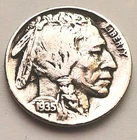 1935-P Buffalo 🦬 Indian Head Nickel 5c  Brilliant circulated But Nice Bn568