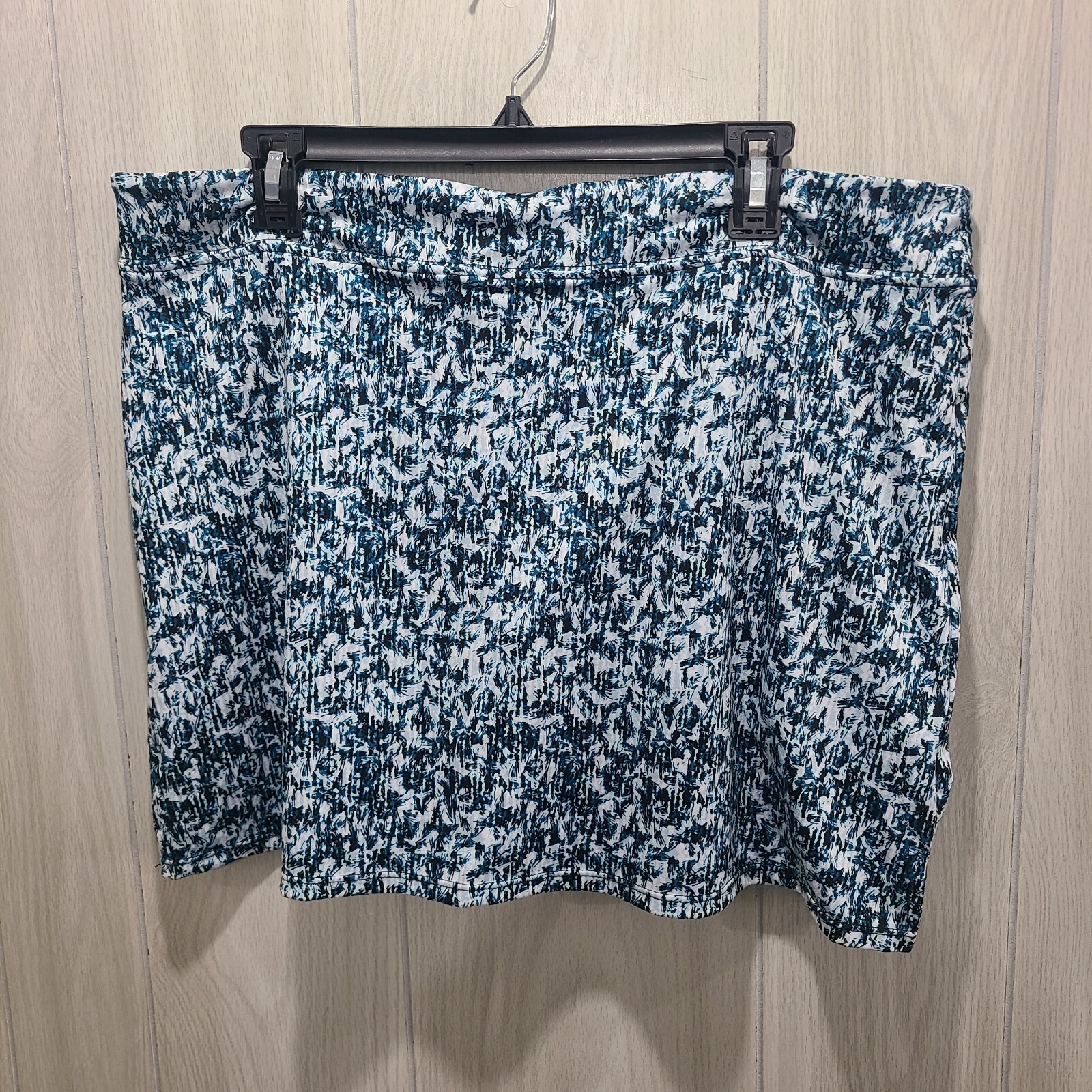 TRANQUILITY Blue Black Patterned Pull On Skort Sk… - image 2