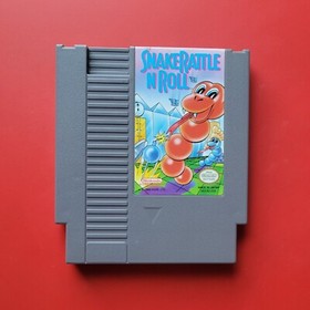 Snake Rattle n Roll Nintendo NES Game Box Manual Cleaned Tested Vintage 8 Bit