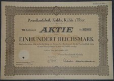 Fabryka porcelany Kahla 1935 100 RM