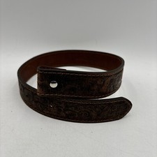 NWD CODY JAMES KID'S FLORAL TOOLED WESTERN BELT w/o Buckle Brown Size 20