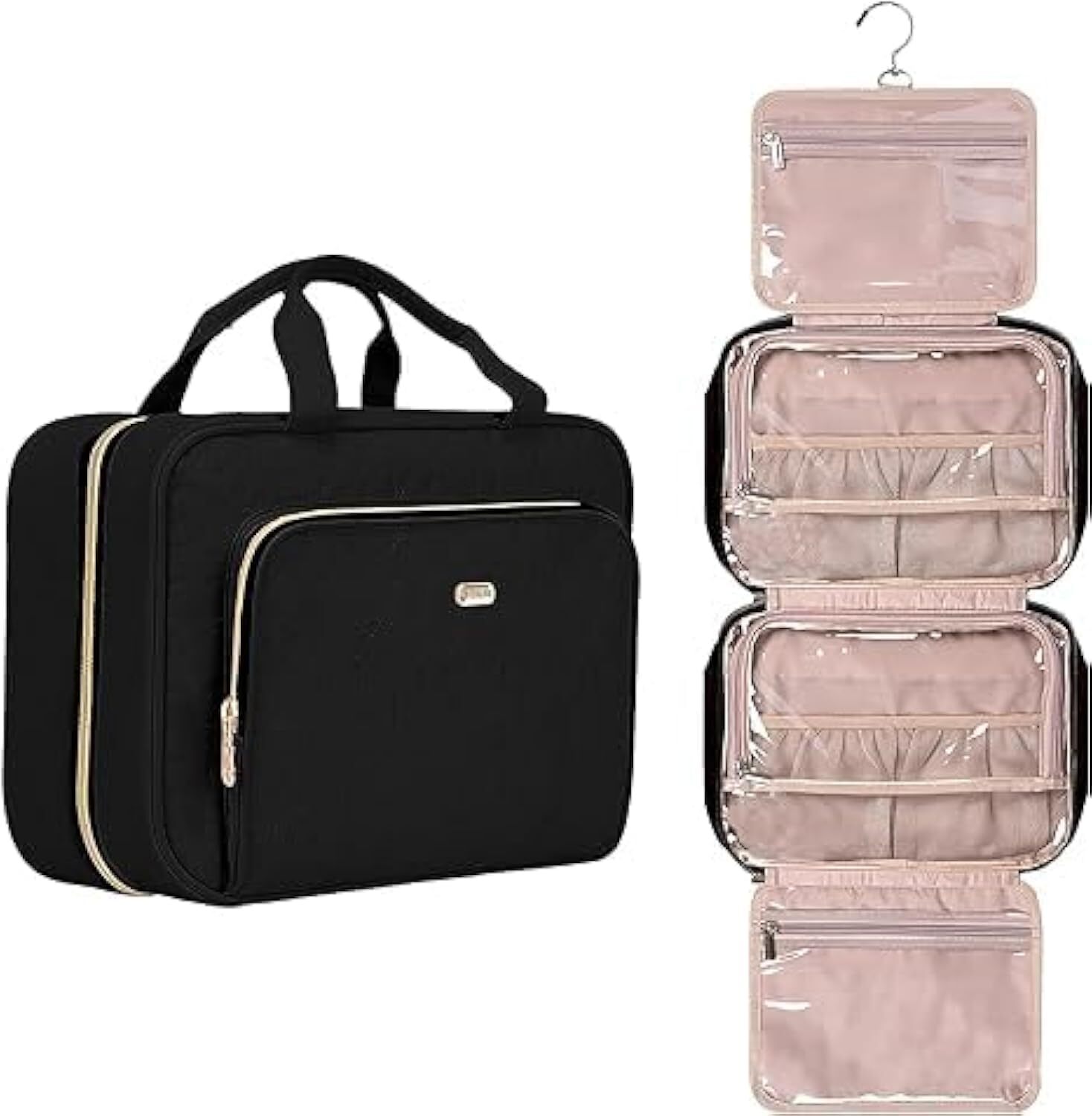 Travel Hanging Toiletry Bag with Hook for Makeup and Essentials  -image