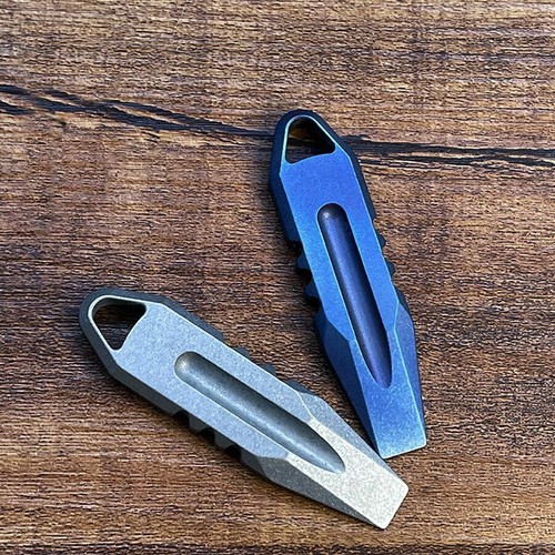 Titanium Multi-Tools Porable Pry Bar Crowbar Unboxing Knife Gadget Keychain EDC - Picture 9 of 14