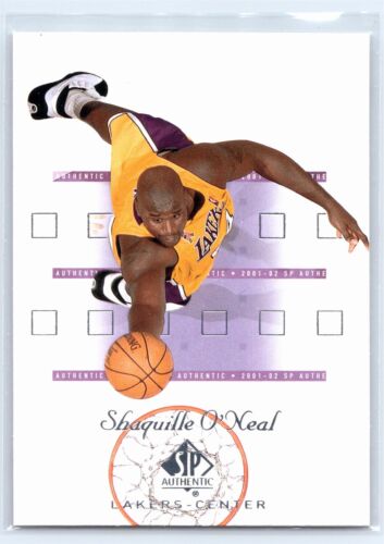 Shaquille O'Neal 2001-02 SP Authentic #39 Los Angeles Lakers - Picture 1 of 2