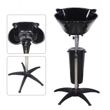 Shampoo Chair Bowl Sink Unit Station Spa Salon Beauty Equipment 55*55*103-139cm
