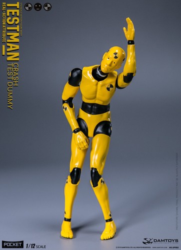 DAMTOYS 1/12 DPS02 TESTMAN Crash Test Dummy 6" Action Figure Hot Toys U.S.A. - Picture 9 of 12