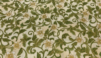 ROBERT KAUFMAN - HOLIDAY FLOURISH #12414-46-PEAR BY PEGGY TOOLE- 1 YARD