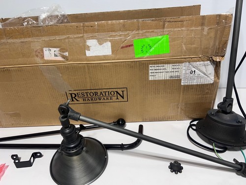RESTORATION HARDWARE SCONCE / LAMP 1900S MACHINIST NEW in BOX - Picture 5 of 15
