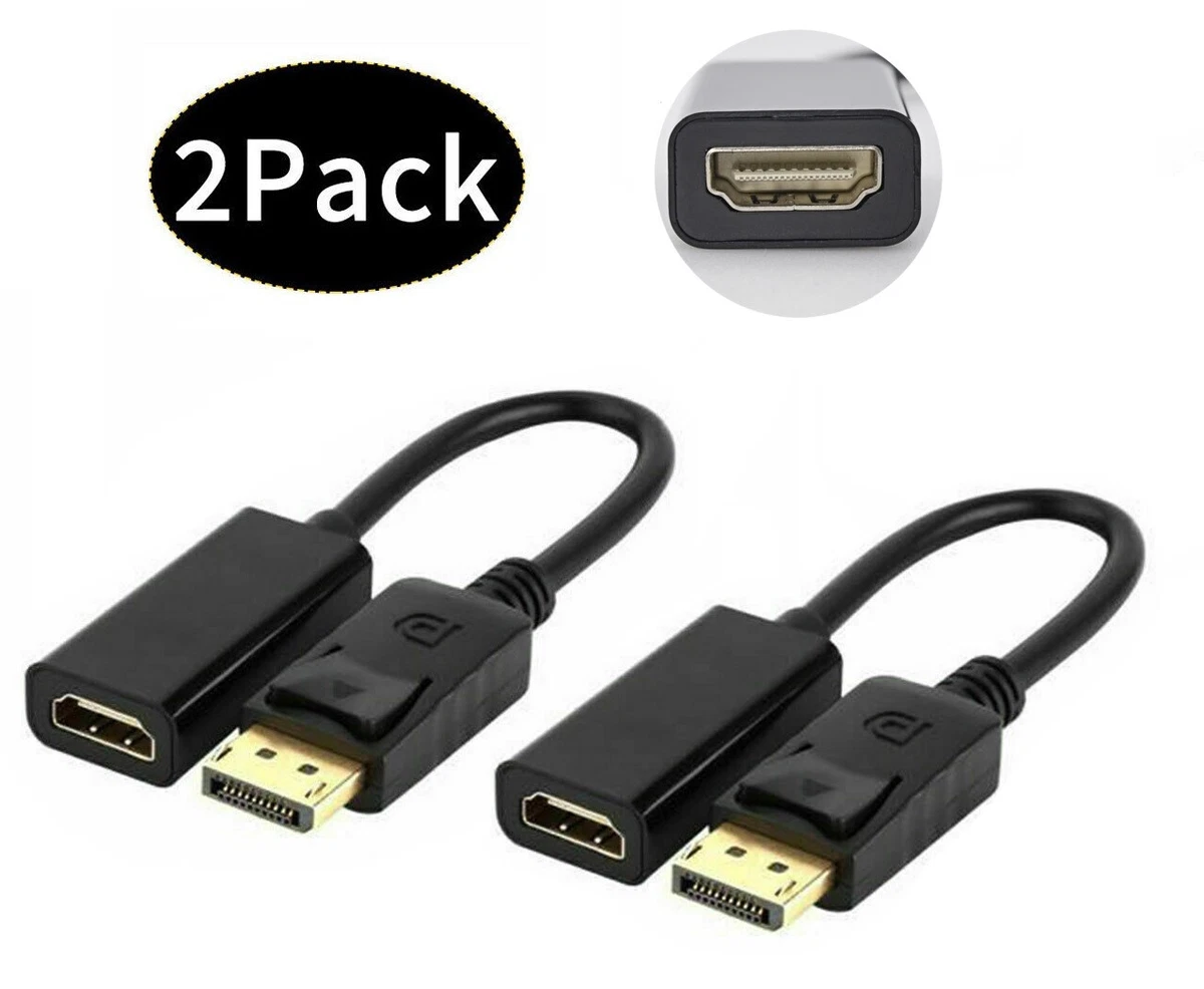 Adaptador Display Port Macho a HDMI Hembra Cable Convertidor de Vídeo HD  1080P