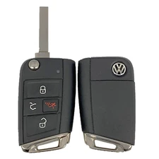 OEM Volkswagen Keyless Remote UNCUT 4B 5G6.959.752.BM NBGFS125C1 (skinny blade)