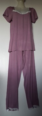 Pyjama Ensemble O'moi Haut+pantalon Coton Taille FR36/38 - Lilas Foncé - Neuf Avec étiquettes