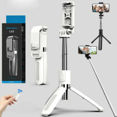 Extendable Selfie Stick Tripod Wireless Remote Stand For iPhone 11 12 13 Pro Max