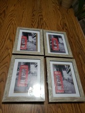 4X6 Picture Frames Set of 4 Photo Frames Beige And White Mix New Sealed