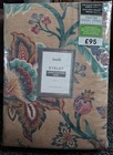 Dunelm Lined Eyelet Curtains 90x72" Jacobean Gold 
