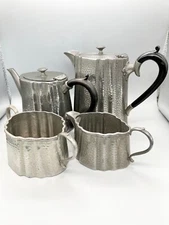 EARLY 20TH CENTURY "ARGENT" PEWTER 4 PIECE TEA & COFFEE SET, c.1910s/20s