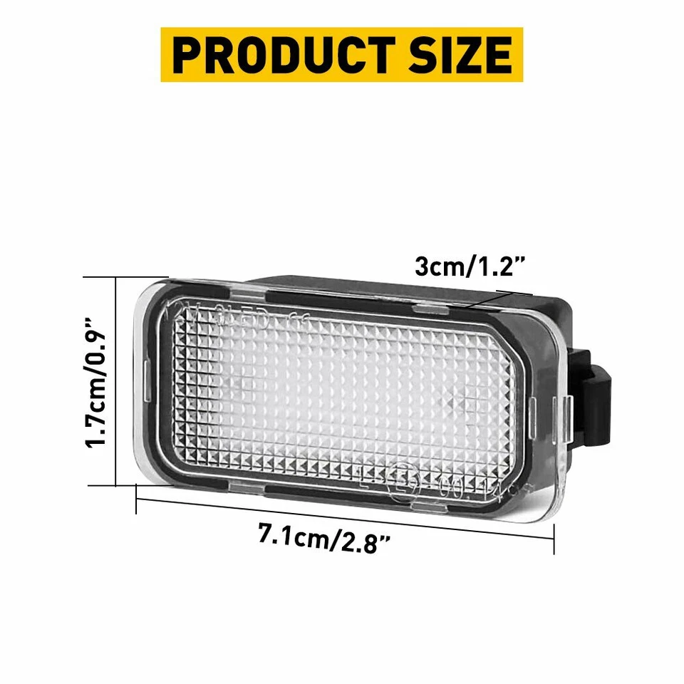 Luz de matrícula LED para Ford Transit 150 2015-2021 | Ford Edge 250/2015-2021 Foto 2 de 4