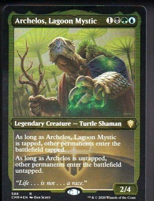 Archelos Lagoon Mystic Magic The Gathering Mtg Commander Legends Mint Toys Hobbies Lenka Creations Collectible Card Games