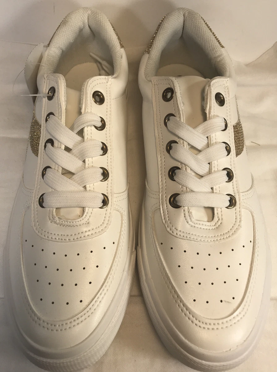 Epicstep White and Gold Sneakers Steph size 10 eBay