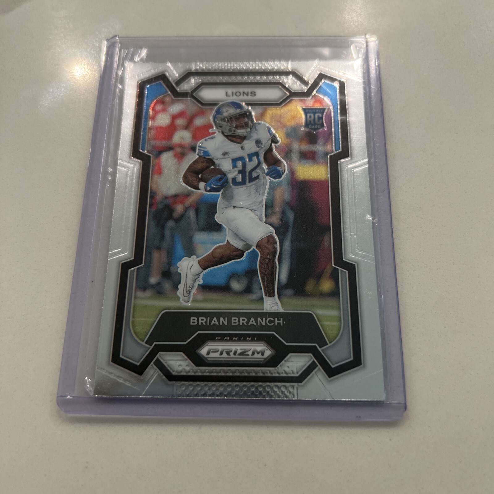 2023 Panini Prizm Brian Branch Silver Prizm Rookie #328 Detroit Lions RC