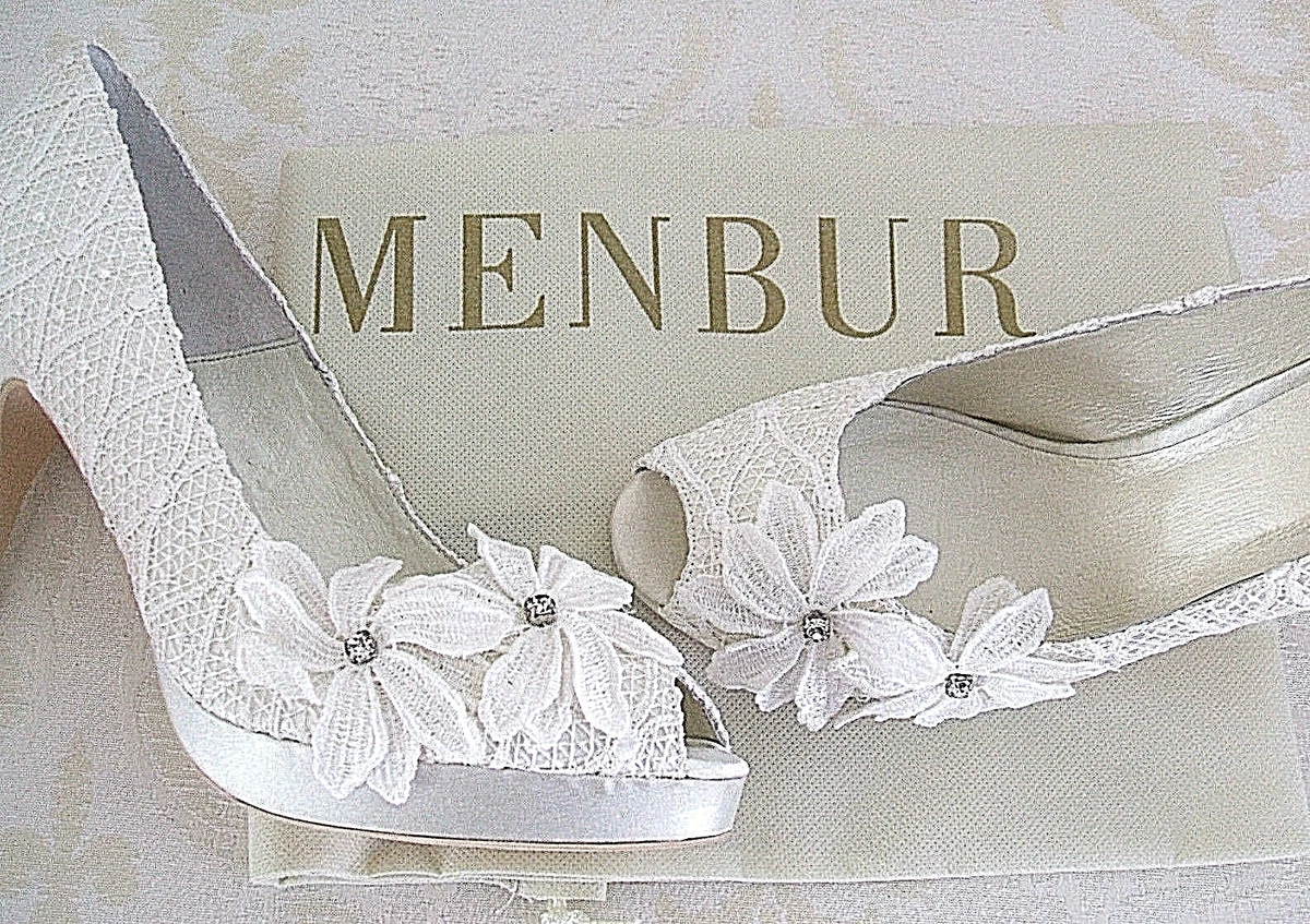 Menbur bridal shoes clearance