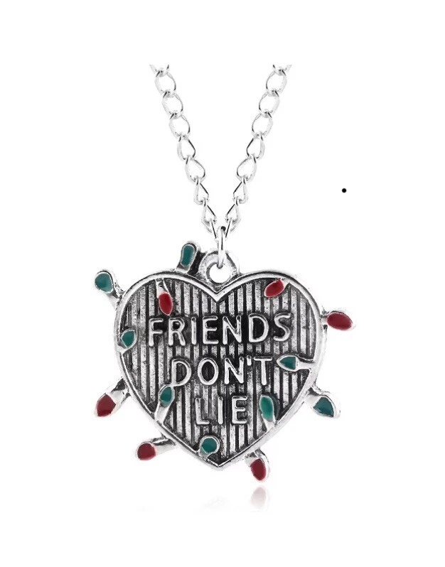 Stranger Things Necklace Friends Don t Lie .Great Gift For Stranger Things Fans