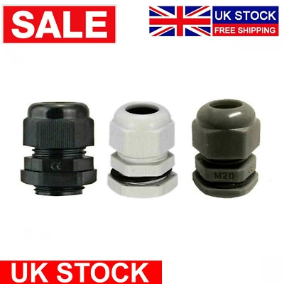 SECURICAM IP68 Waterproof Cable Gland Locknut Washer M12 M16 M20 M25 For Junction Box UK