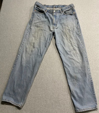 Levi Strauss Men's Jeans 550 Relaxed Fit Size 40 x 32 Light Wash, Broken In