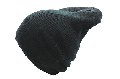Unisex Herren Damen Gerippt Strick Baggie Slouch Baggy Winter Beanie Mütze NEU!!!