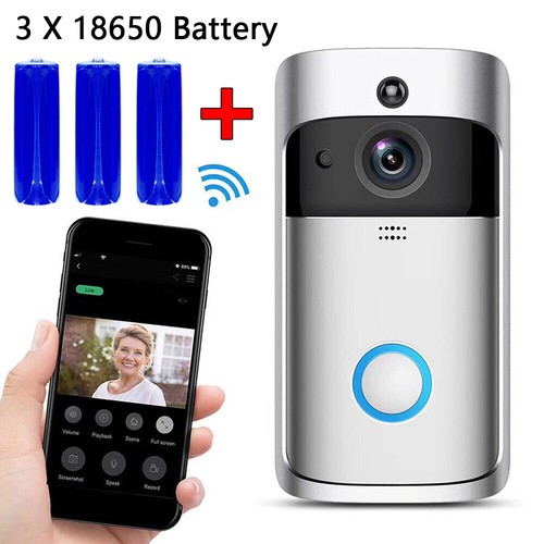 Wireless WiFi Video Doorbell Smart Phone Camera Door Bell Ring Intercom Security - Picture 20 of 30